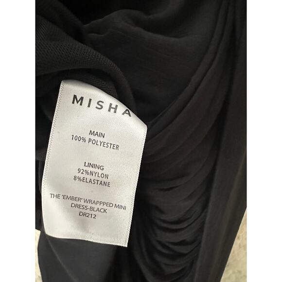Misha THE 'EMBER' WRAPPED MINI DRESS Medium - Picture 11 of 11